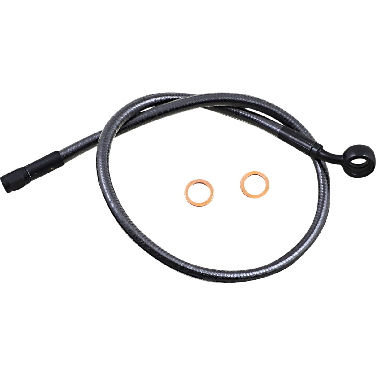 MAGNUM SHIELDING 1741-6160 AS478124 Alternate Length Upper Brake Line Brake Line - 12mm-35° - 24" - Black Pearl