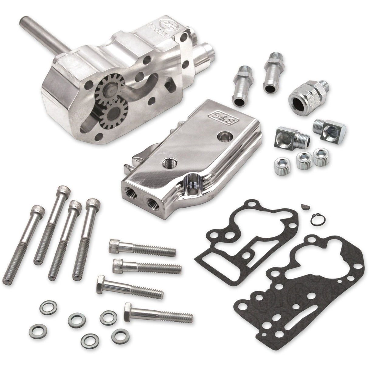 S&S Cycle Billet Oil Pump Kit Universal Cover Big Twin - 31-6205 For Harley Motorcycles 1992-1999