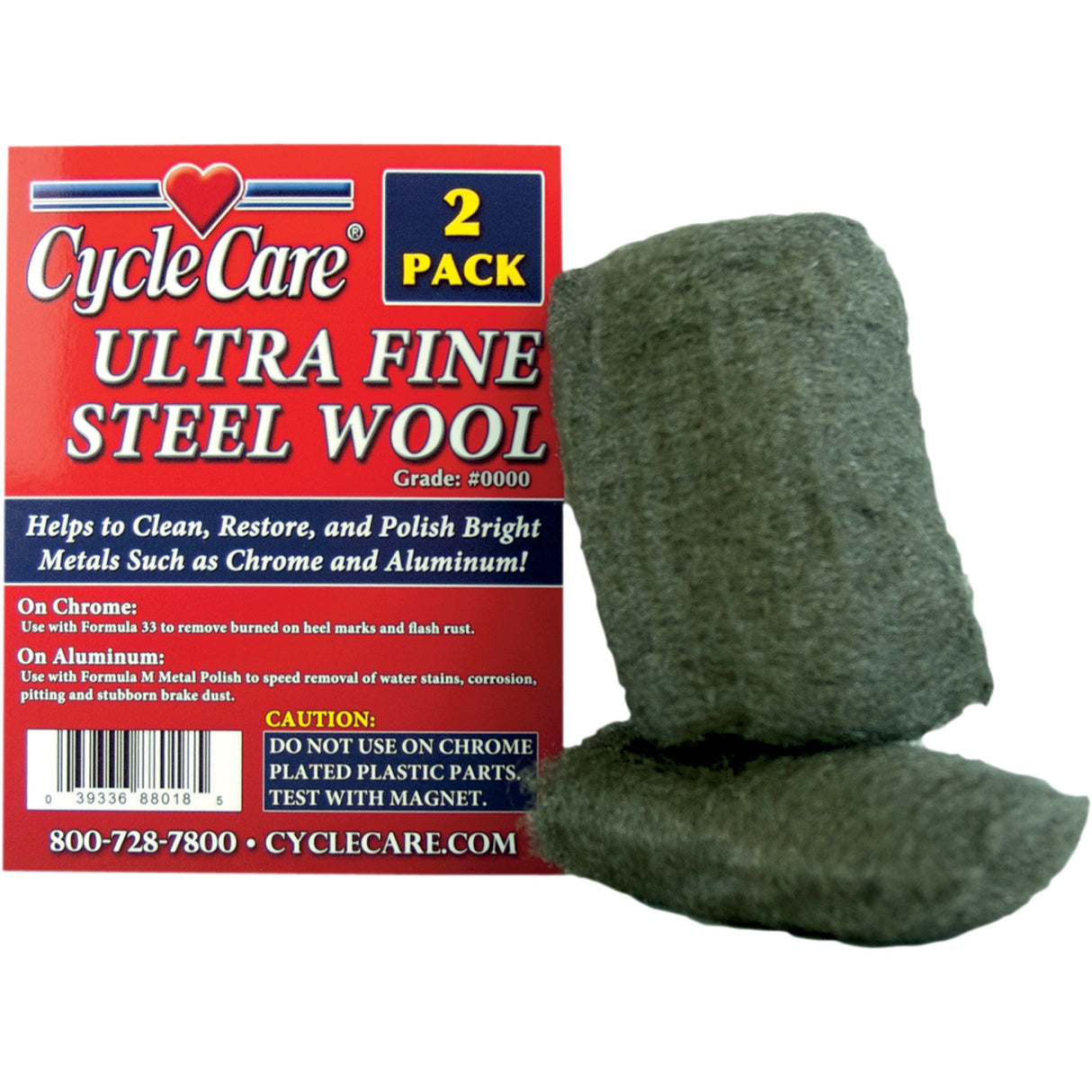 CYCLE CARE FORMULAS 3704-0144 88018 Ultra-Fine Steel Wool