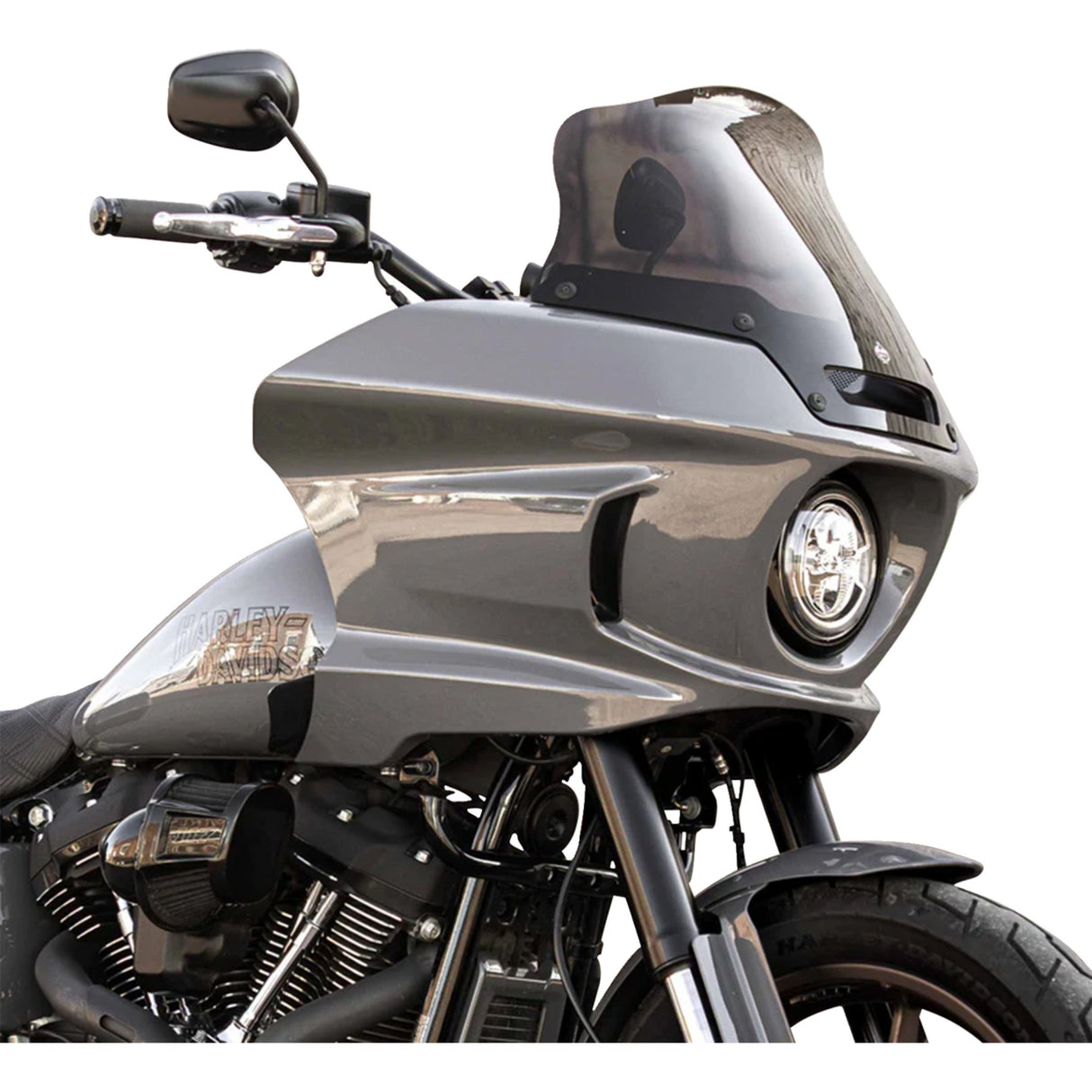 Klock Werks Kolor Flare® Windshield 8" Bronze - KWW-02-0635 For Harley Softail Low Rider 2022-2025