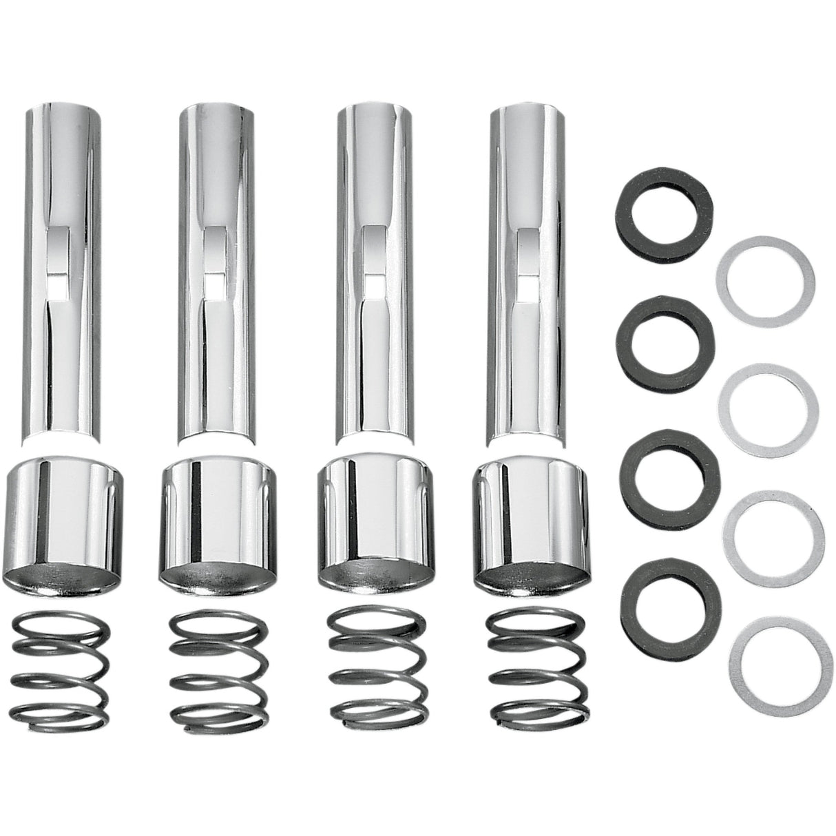 Colony Pushrod Tube Kit Upper Covers Big Twin - 7508-20 For Harley Motorcycles 1948-2000