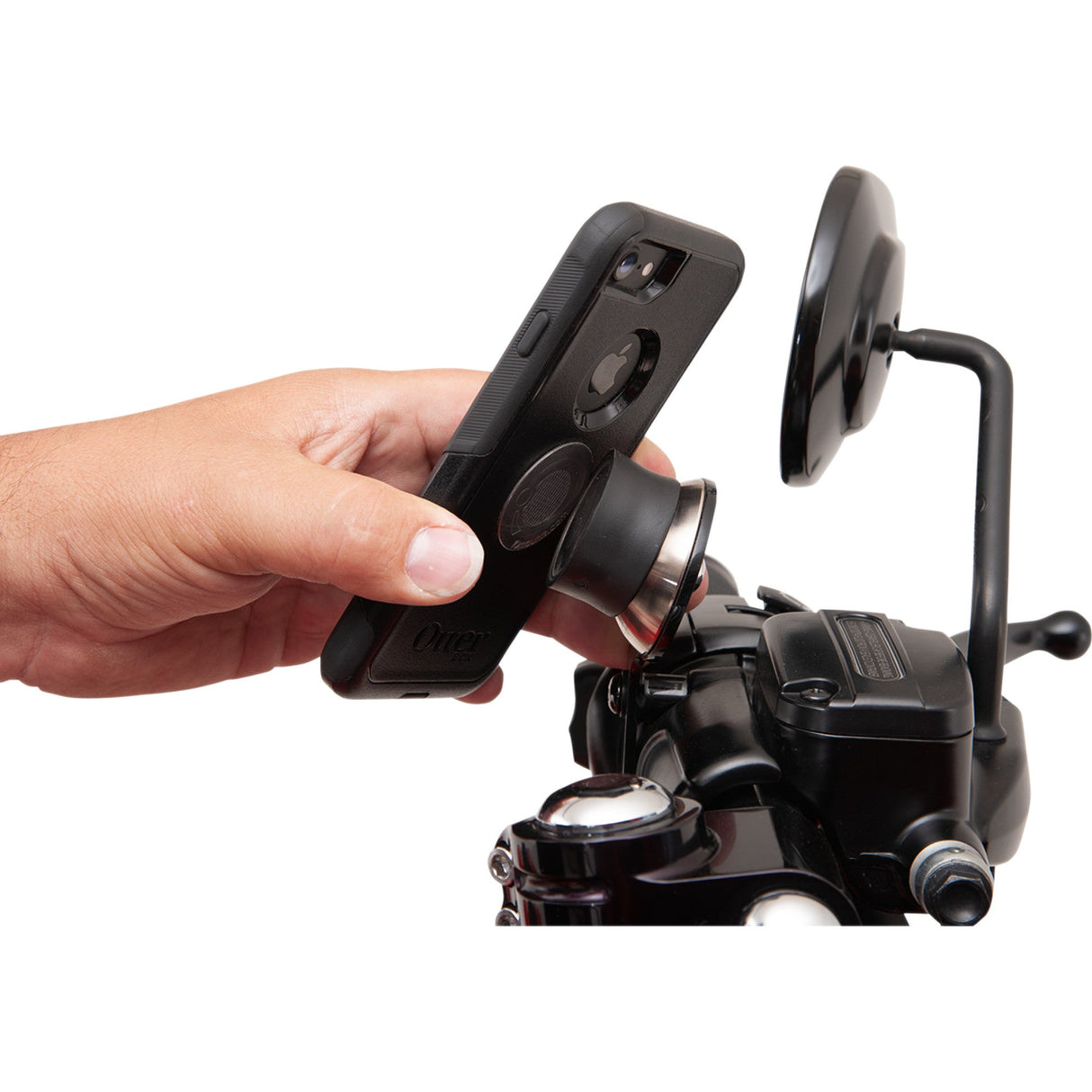 Klock Werks iOmounts™ Device Mount Switch Mount Black - KWD-01-0381 For Harley Motorcycles 1996-2026
