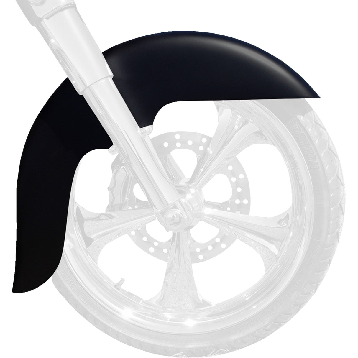 Klock Werks Benchmark Front Fender For Softails Black 21" HD Softail Touring - KWF-02-0464 For Harley Softail 2018-2025