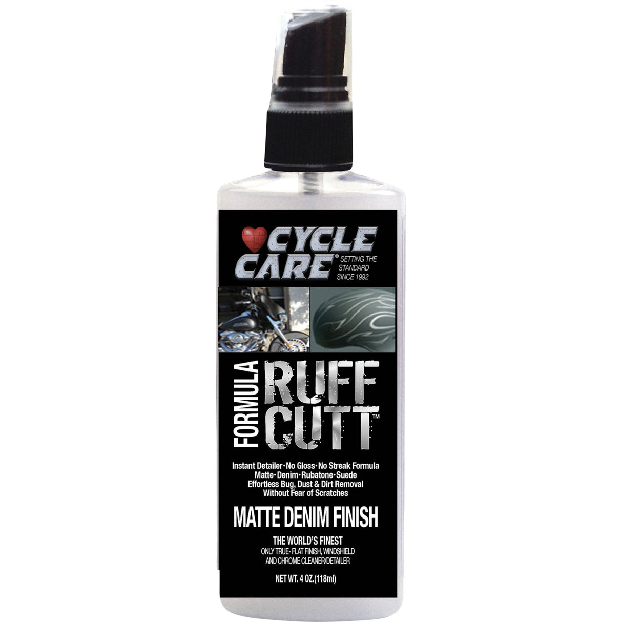 CYCLE CARE FORMULAS 3704-0208 38004 RUFFCUTT Denim Matte Detailer RUFFCUT Denim Detailer - 4 U.S. fl oz.