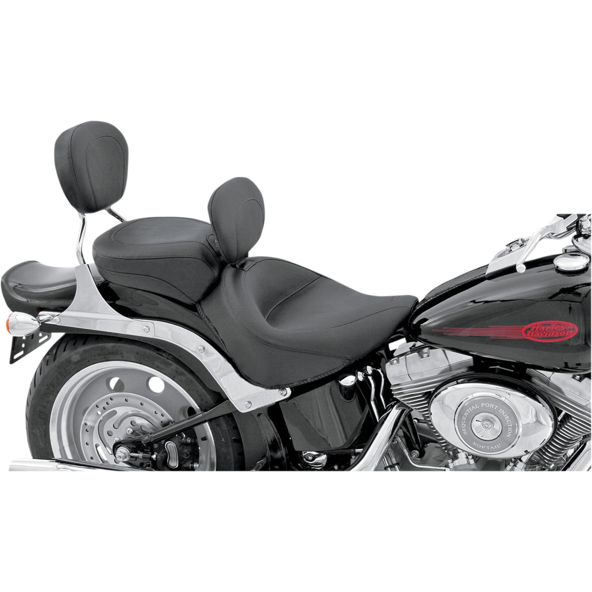 Mustang Vintage Seat - 79530 For Harley Softail 2006-2017