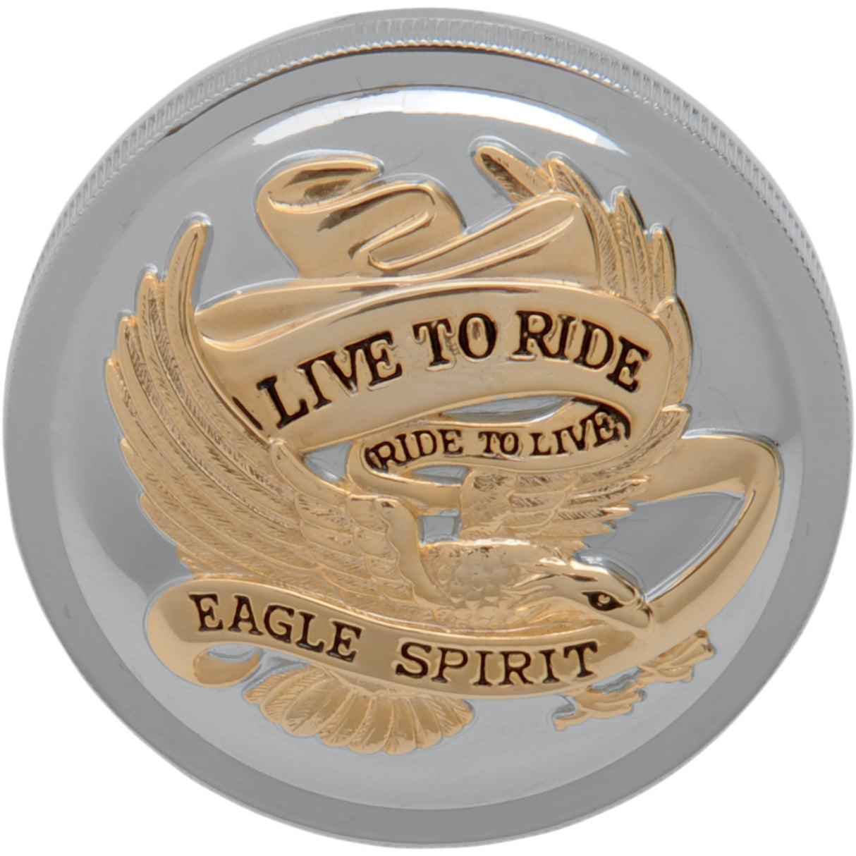 Drag Specialties Live to Ride Fuel Cap - DS-390147 For Harley Motorcycles 1982-1996