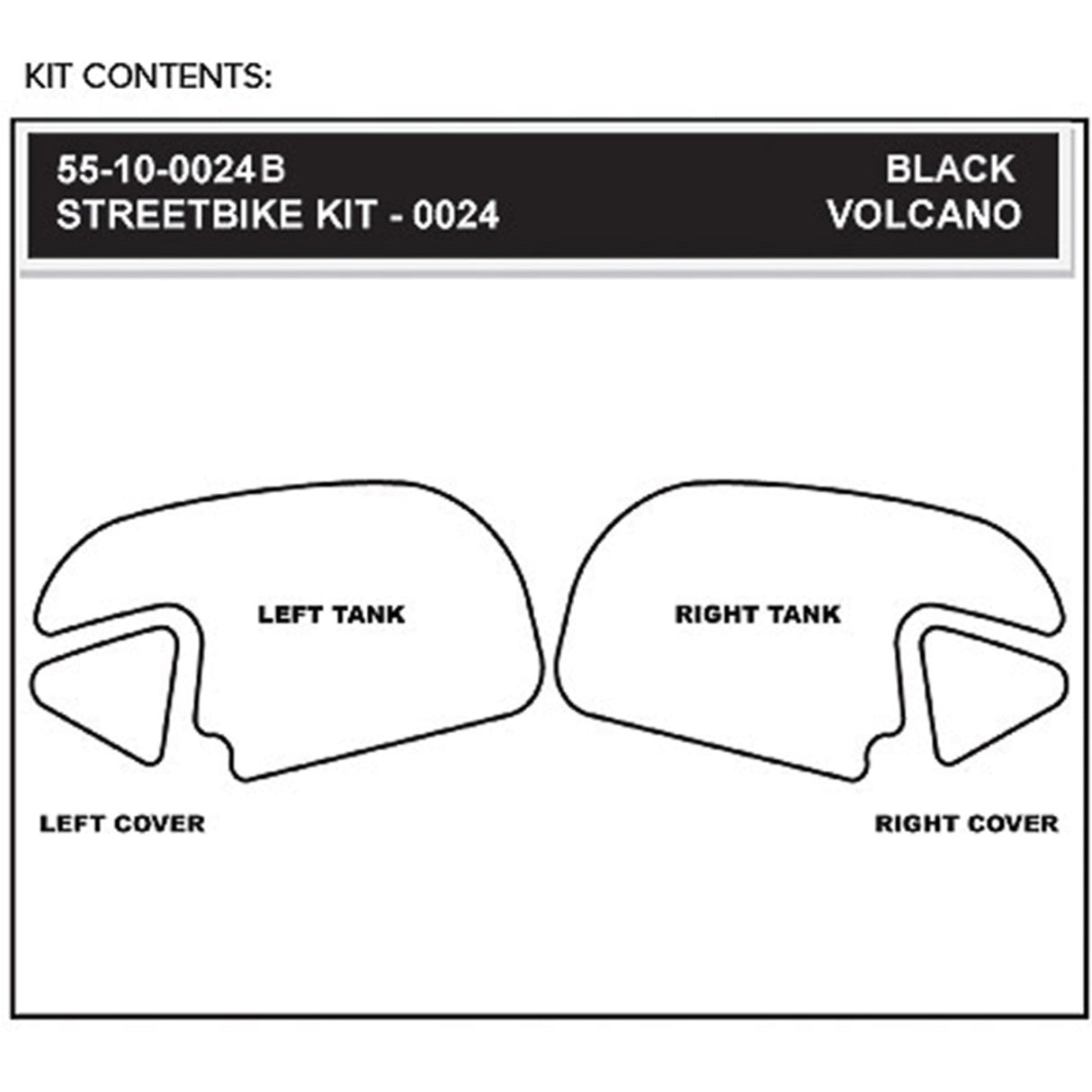 Stompgrip Sticker Kit - 55-10-0024B Honda CBR600RR 2013-2025