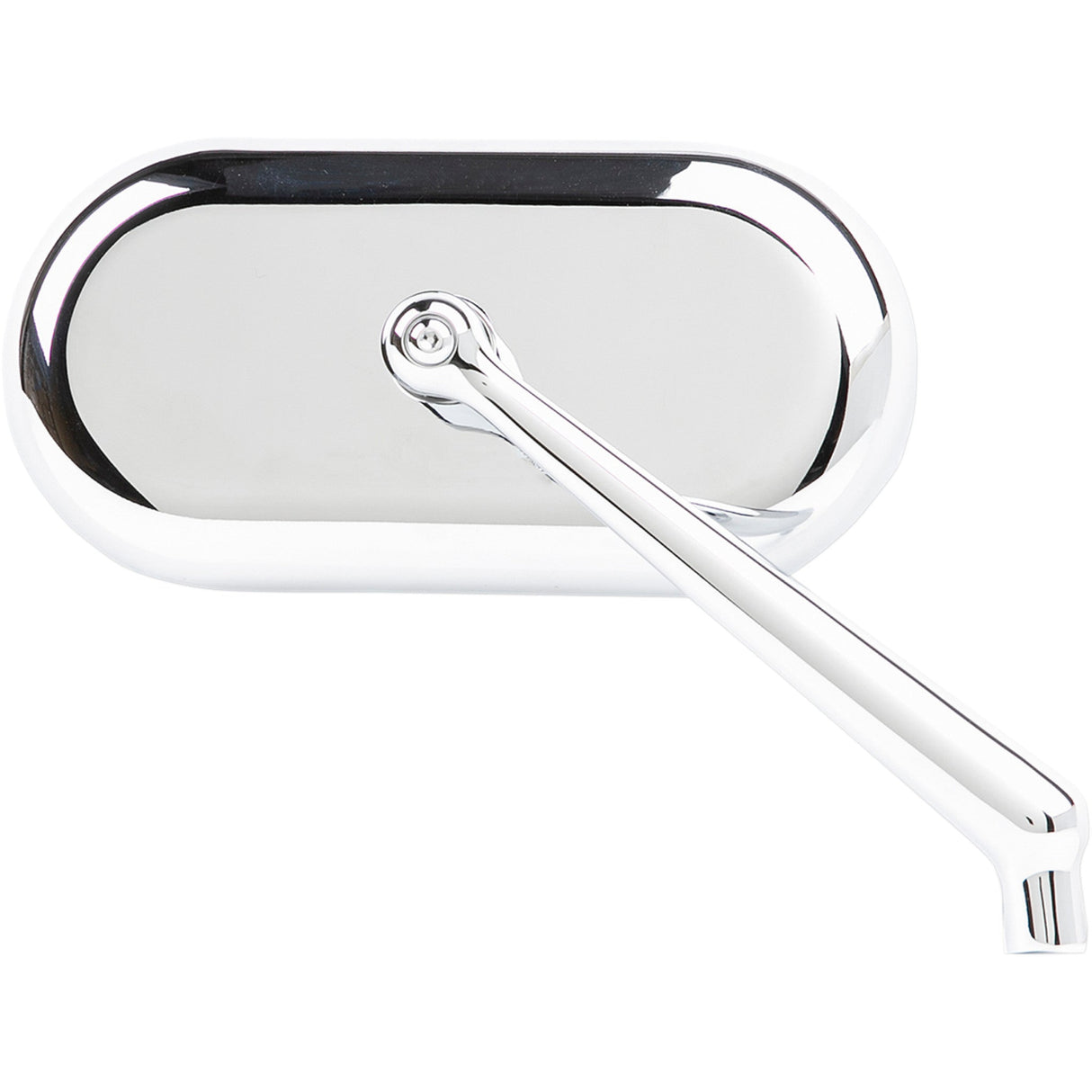 Arlen Ness Forged Oval Mirror Side View Oval Chrome Right - 13-173