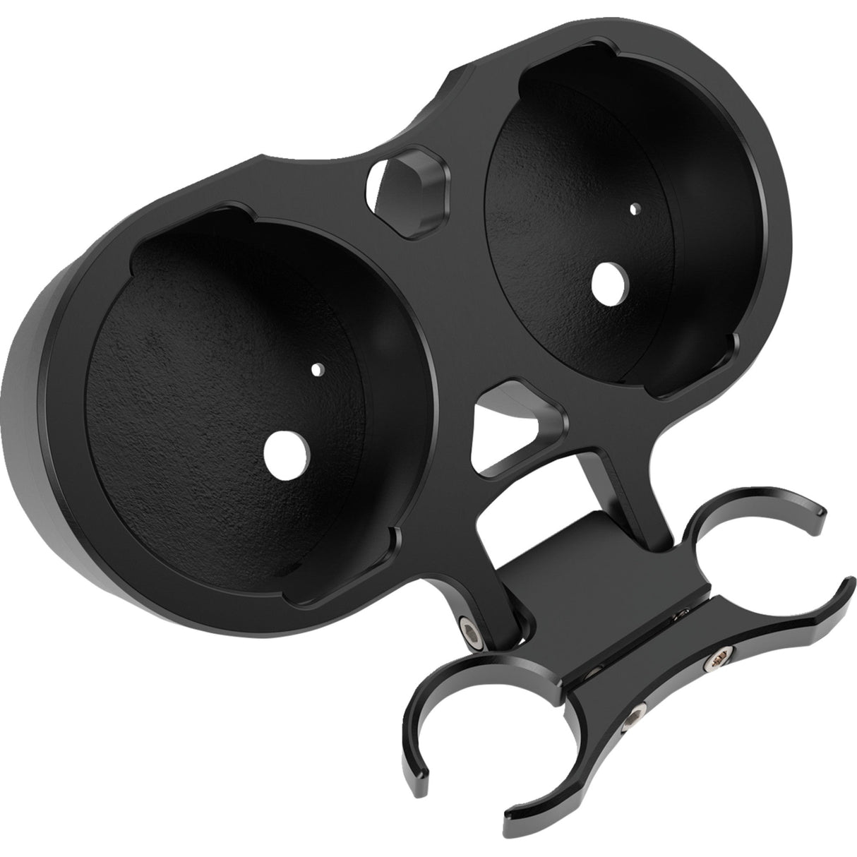 LA CHOPPERS 2201-0285 LA-7398-22B Gauge Mount - T-Bar Gauge Mount - Dual - Black - 1.50" Diameter