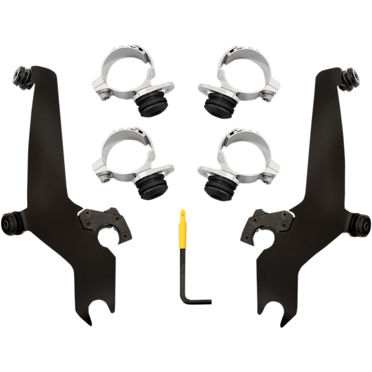 Memphis Shades Sportshield Trigger-Lock Mounting Kit Black Scout - MEB2018 For Indian Scout 2015-2024