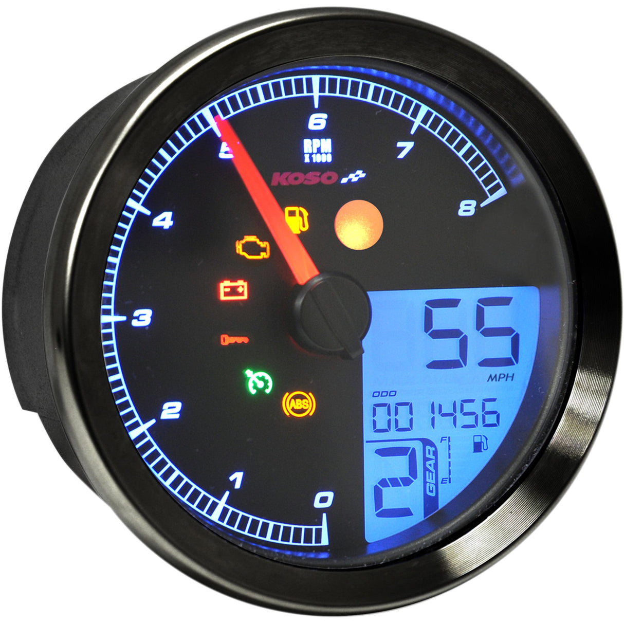 Koso North America HD-04 Gauge - BA051231 For Harley 2012-2022