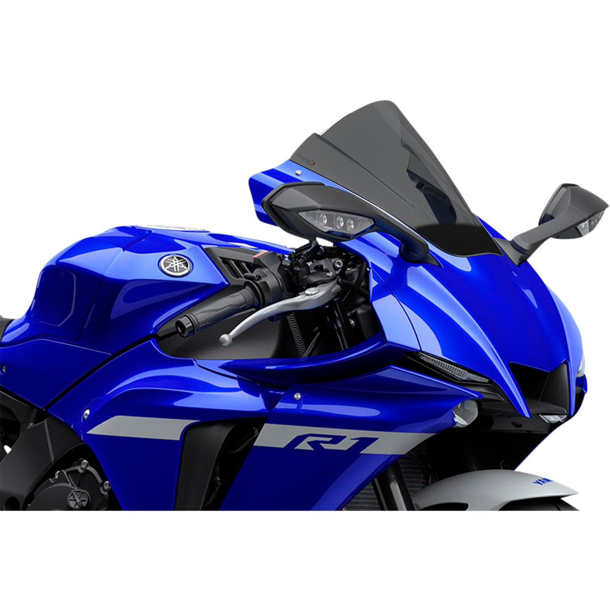 PUIG HI-TECH PARTS 2301-2987 3826F Z-Racing Windscreen Race Windscreen - 13-1/4" - Dark Smoke - YZF-R1
