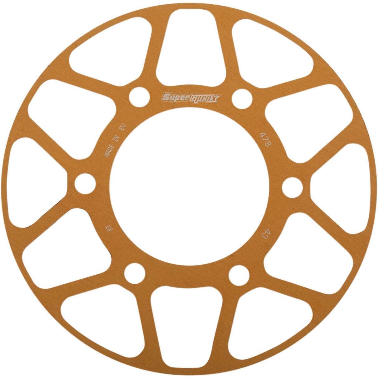 Supersprox Edge Sprocket Insert Gold 43 Tooth - RACD-478-43-GLD Kawasaki Motorcycles 1993-2022