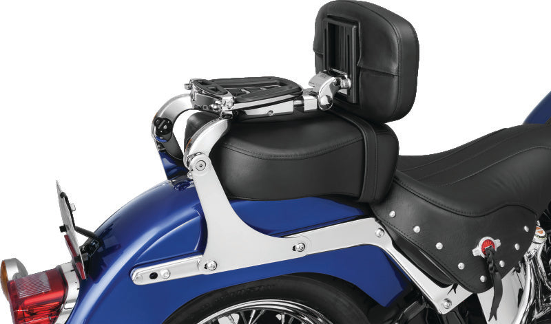 Kuryakyn 1667 Fixed Mounts For Multi-purpose Backrest Chrome