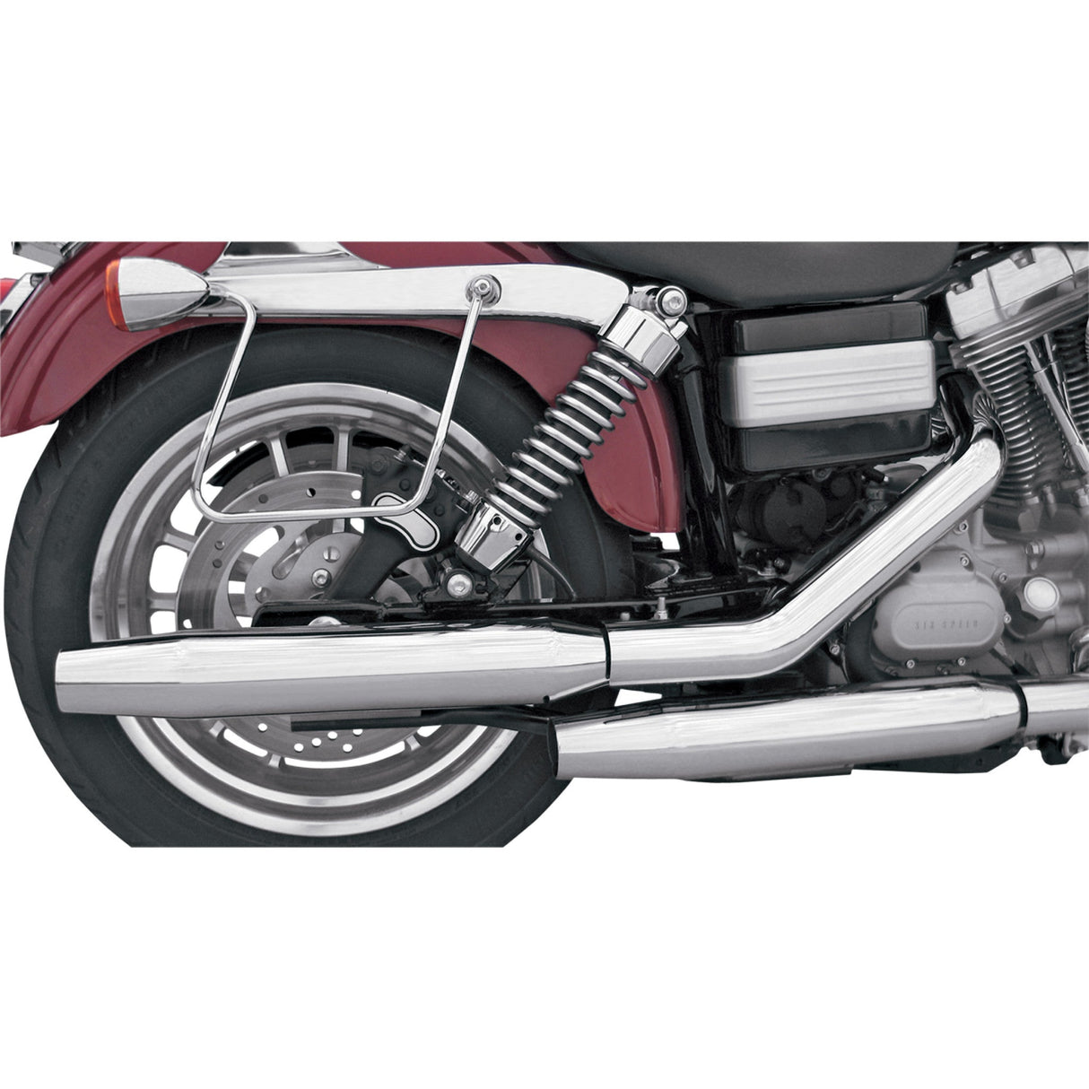Khrome Werks 3" HP-Plus® Slip-On Mufflers Tapered - 202410A For Harley Dyna 1991-2005