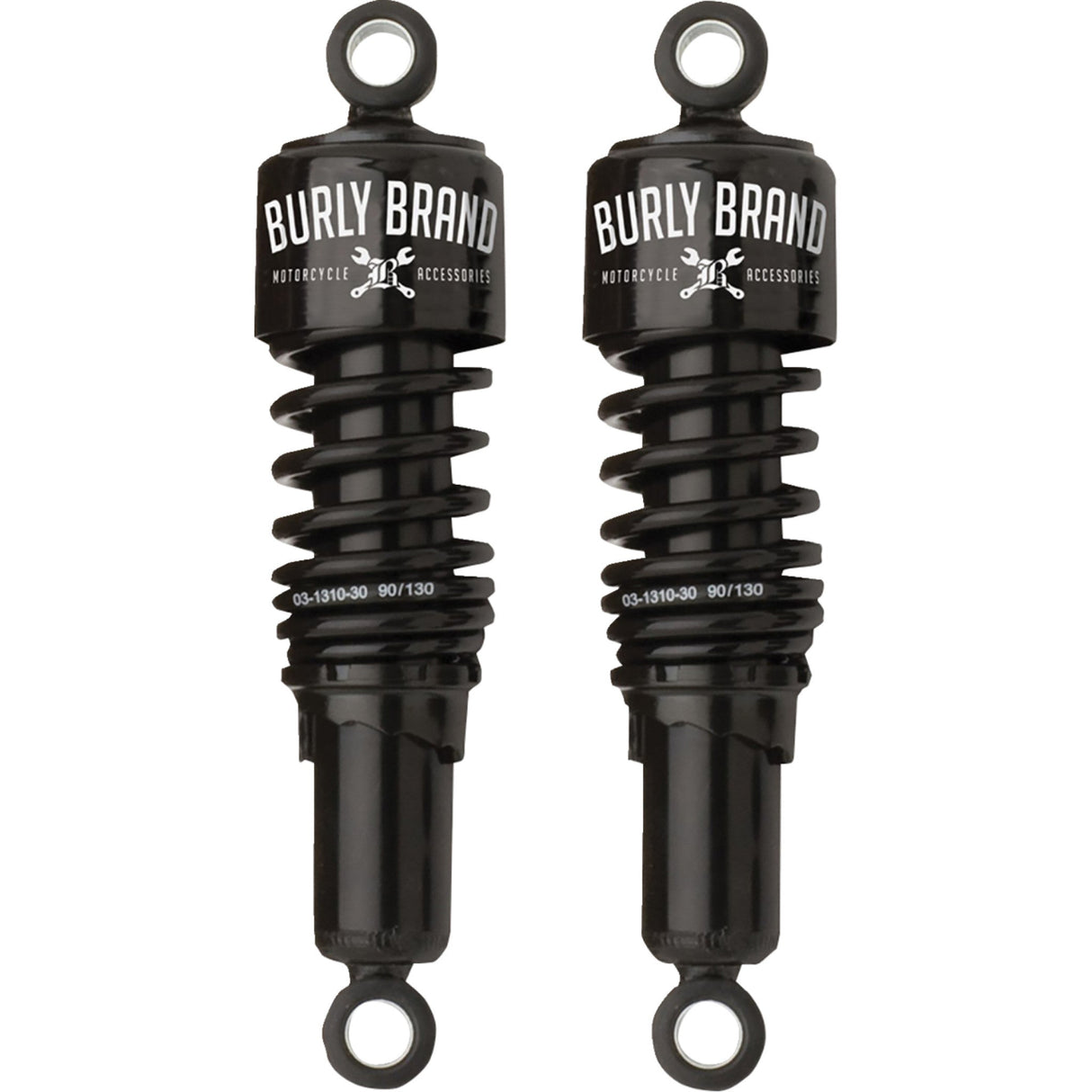Burly Brand Slammer Shock Absorber - B28-1202B For Harley Dyna 1991-2017