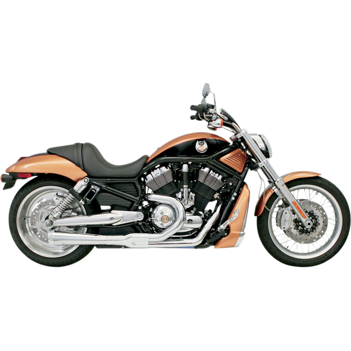 Bassani Xhaust Road Rage 2-Into-1 Exhaust System - 1V12J For Harley -Rod 2002-2005