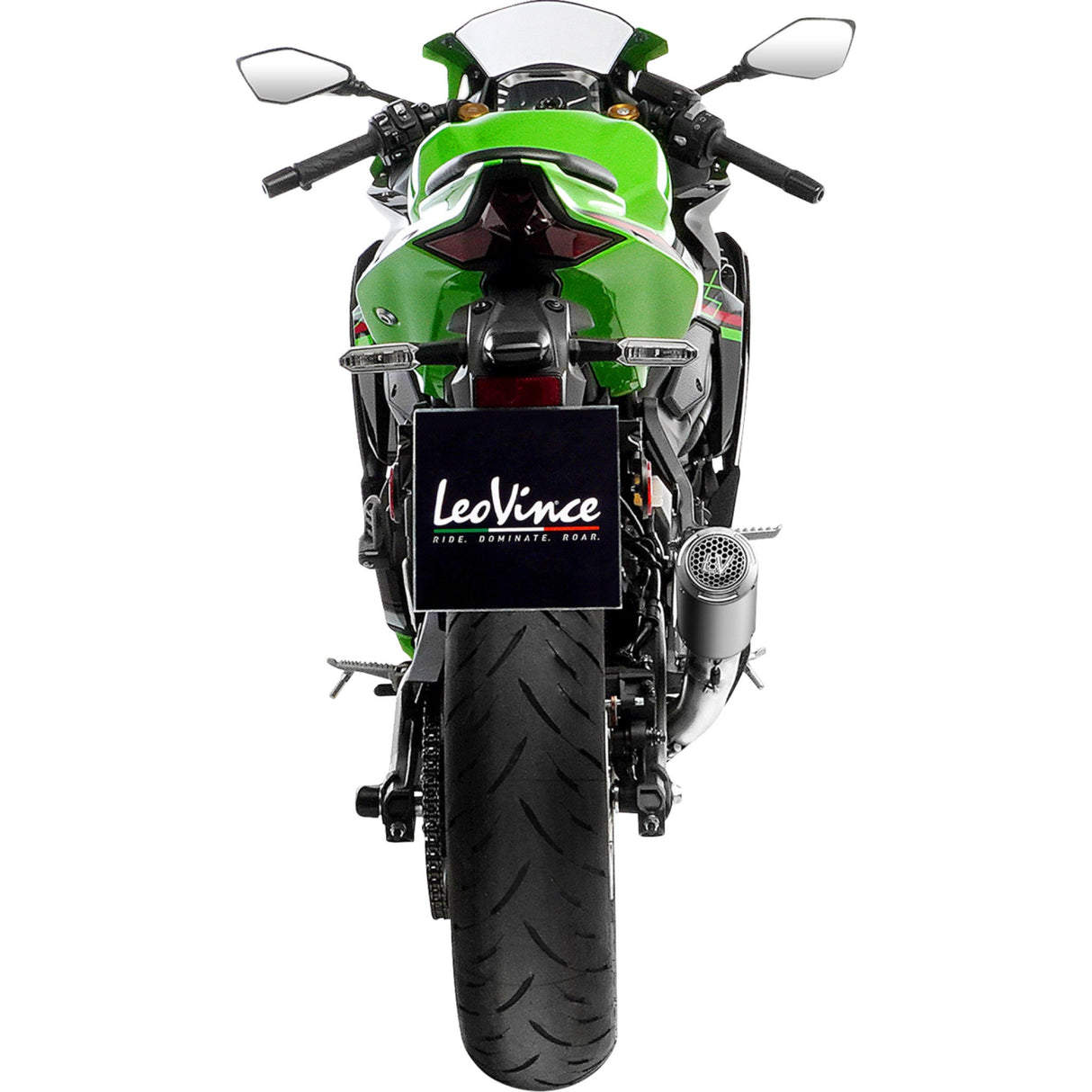 LEOVINCE 1811-4844 15409STU LV Corsa S Slip-On Muffler titanium - kawasaki zx-4r/rr