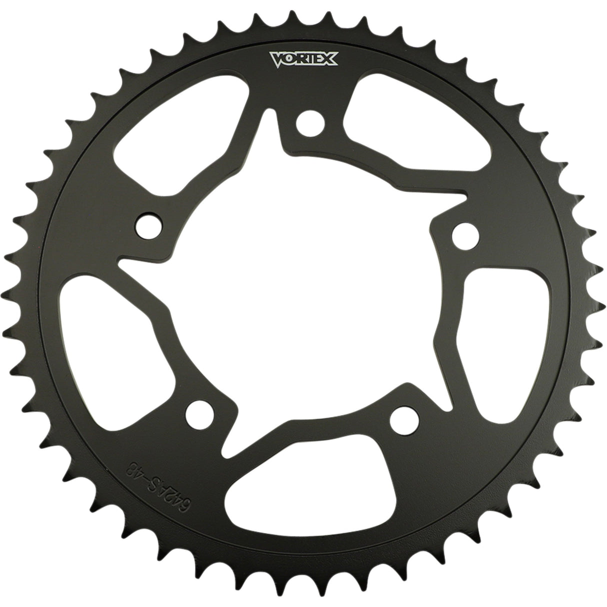VORTEX 1210-1122 642AS-48 Steel Sprocket Steel Rear Sprocket - 48 Tooth - Yamaha