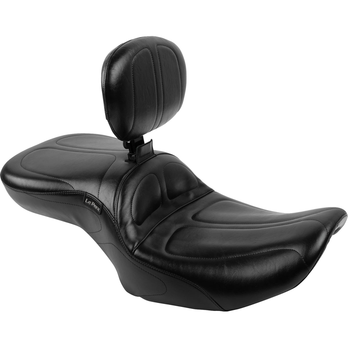 LE PERA 0801-1871 LV-957BR Maverick Seat - with Backrest - Black - FLH/FLT 23-24