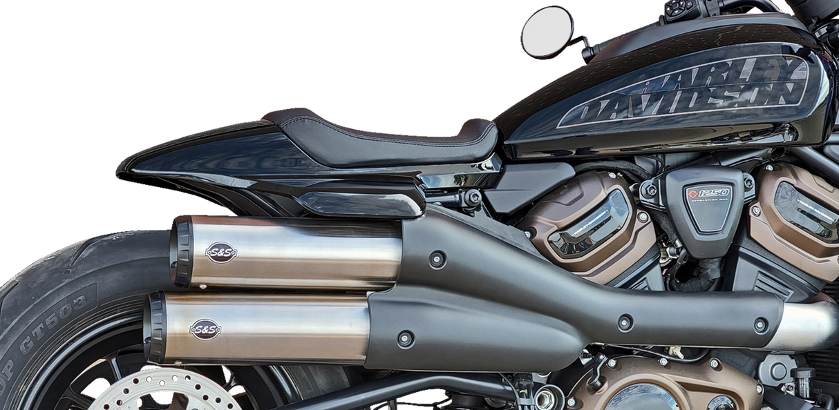 4" Grand National Slip-On Muffler - Stainless Steel - Sportster S - 1801-1836