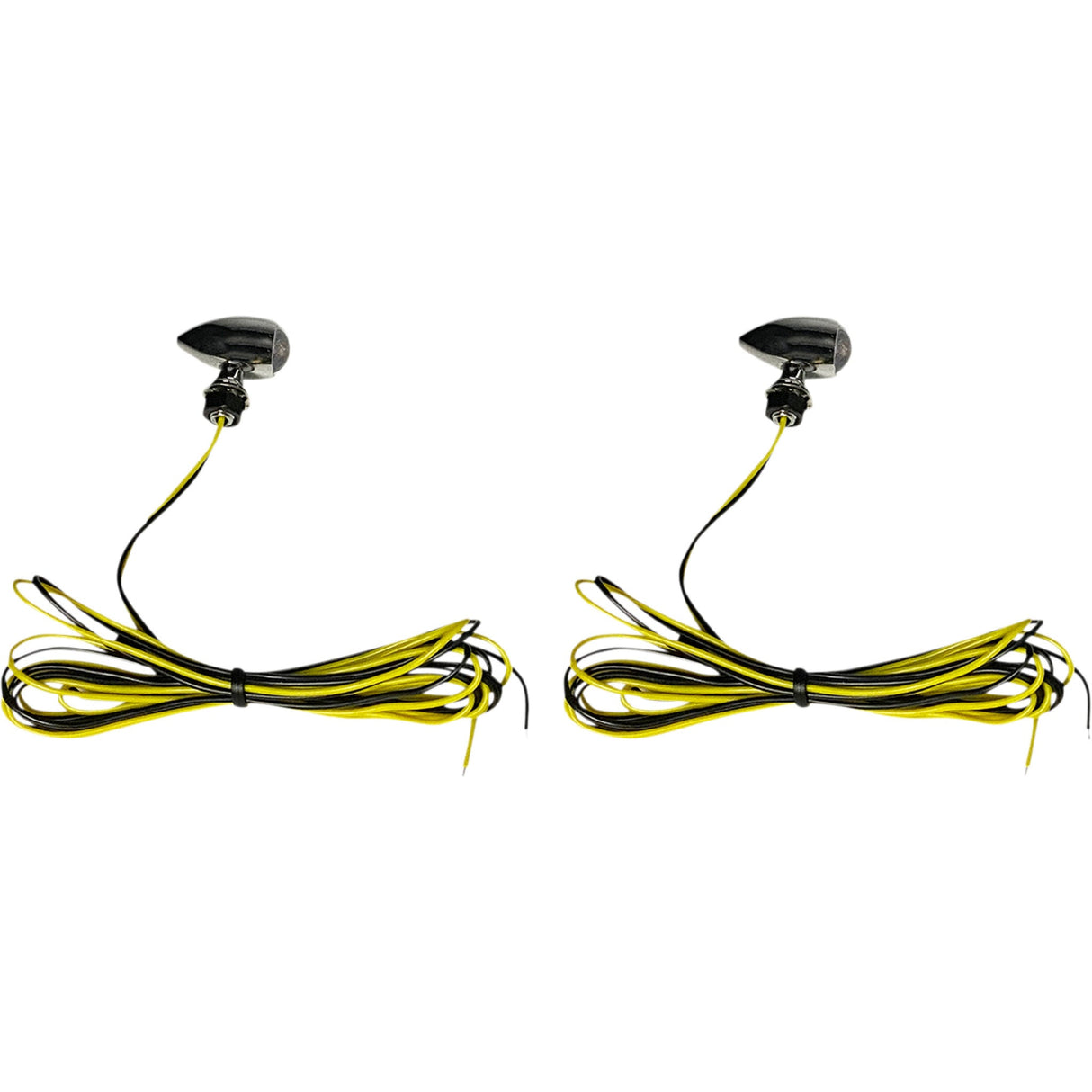 CUSTOM DYNAMICS 2040-2712 CD-MICRO-A-C Micro Bullet LED Turn Signals Micro Turn Signals - Amber -Chrome
