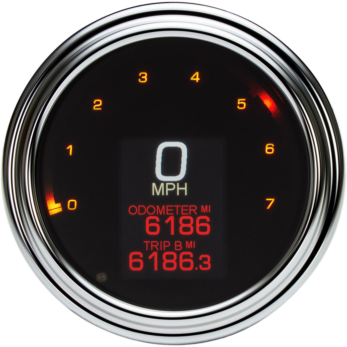 Dakota Digital MLX 2000 Series Gauge Chrome Bezel 4.5" - MLX-2011 For Harley Motorcycles 2011-2024