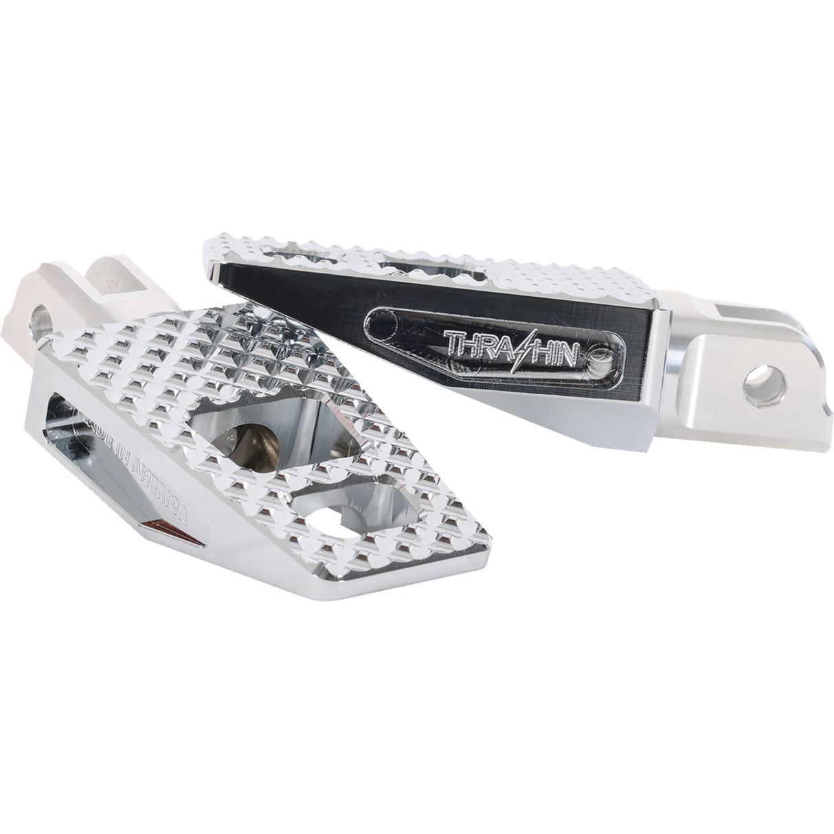 THRASHIN SUPPLY CO. 1620-2609 TSC-2020-3-SF P-54 Pegs - P-54 Footpegs - Front - Chrome