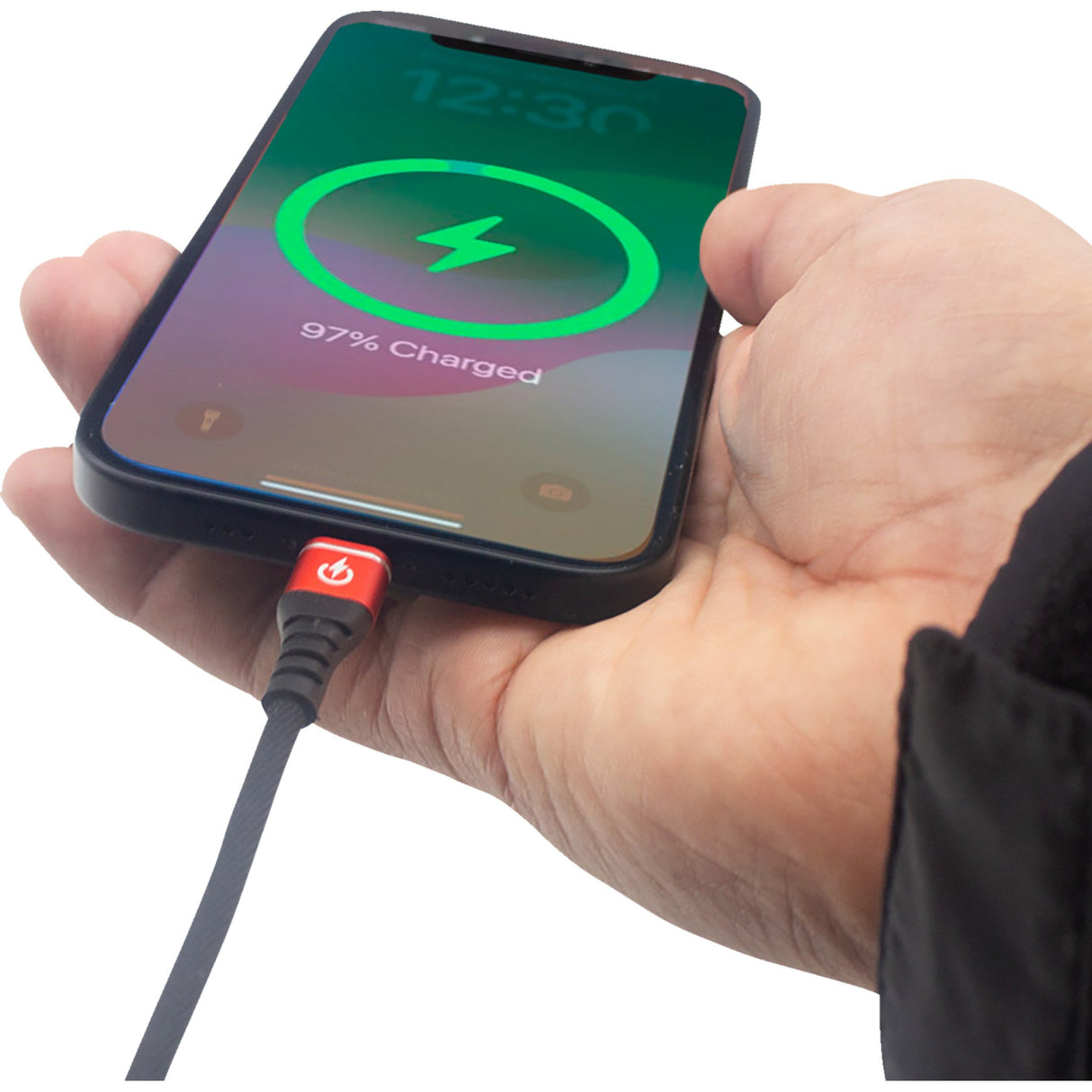 RIDEPOWER 3807-0633 RPUSBUSBC75 USB to USB-C Heavy Duty Phone Charging Cable USB to USB-C Cable - Charger - Single-End - 7-1/2"