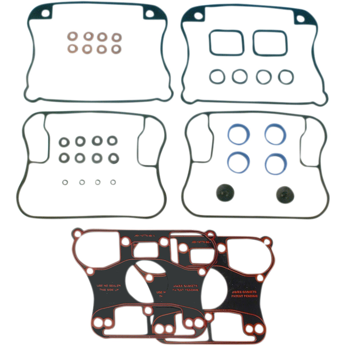 JAMES GASKET DS-174304 JGI-17030-91 Rocker Box Gasket Kit Rocker Box Rubber Gasket - XL