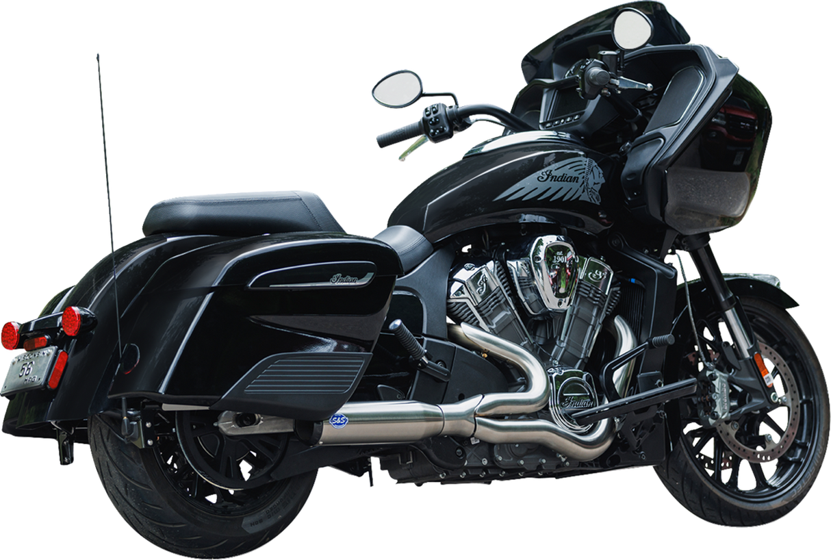 2-into-1 Qualifier Exhaust System - Race Only - Brushed - Stainless Steel - 1810-3174