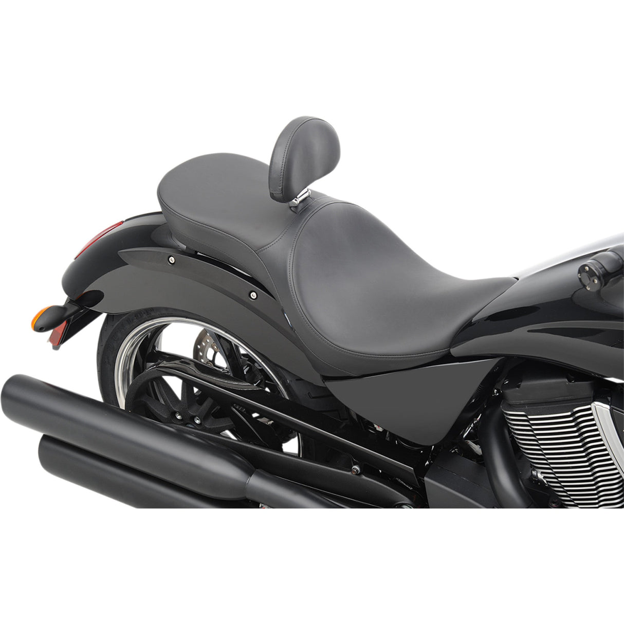 DRAG SPECIALTIES Ez Glide II™ Backrest Compatible Low-Profile Leather Touring Seat Driver's - Vegas
