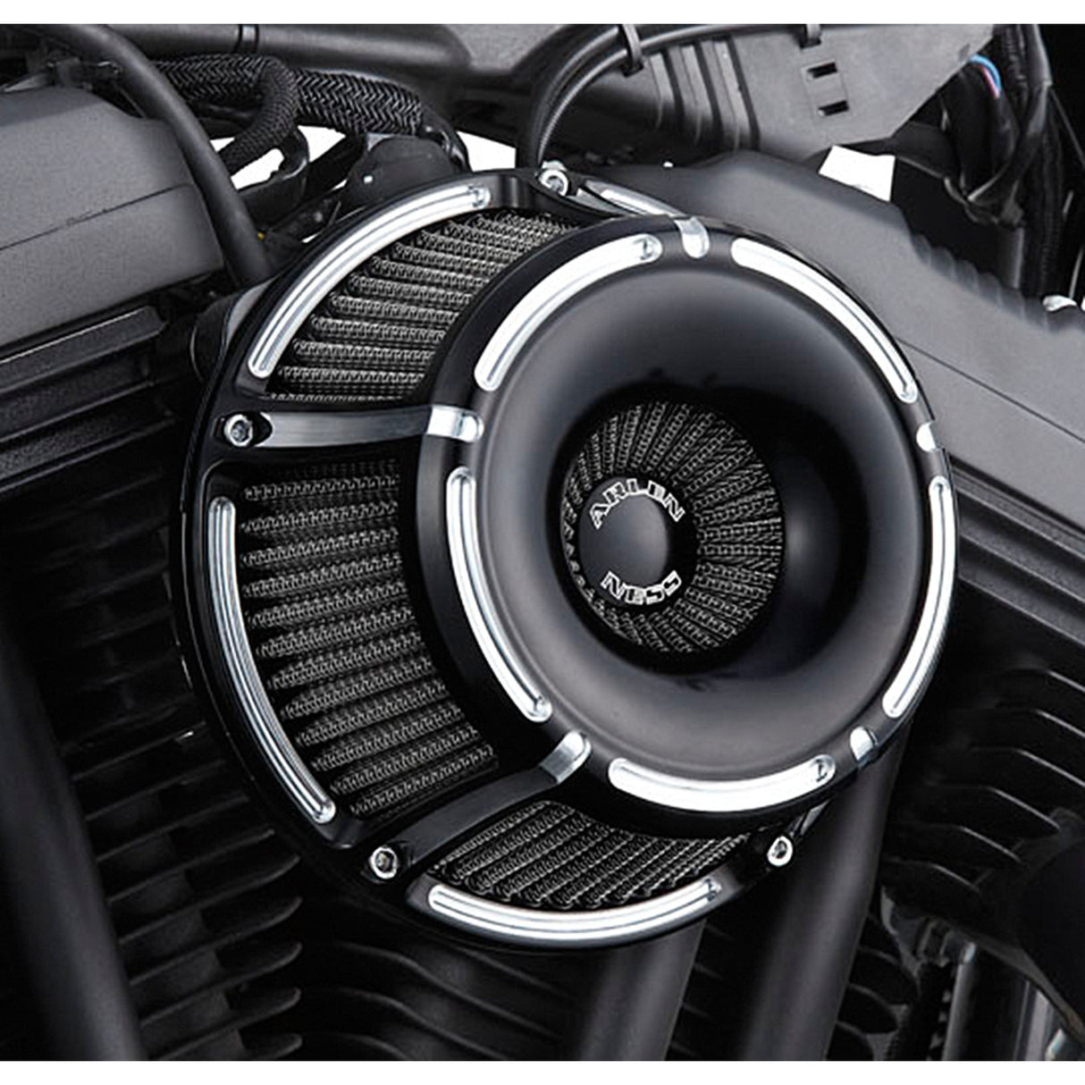 ARLEN NESS 1010-1207 18-925 Inverted Series Air Cleaner Kit — Slot Track - Black