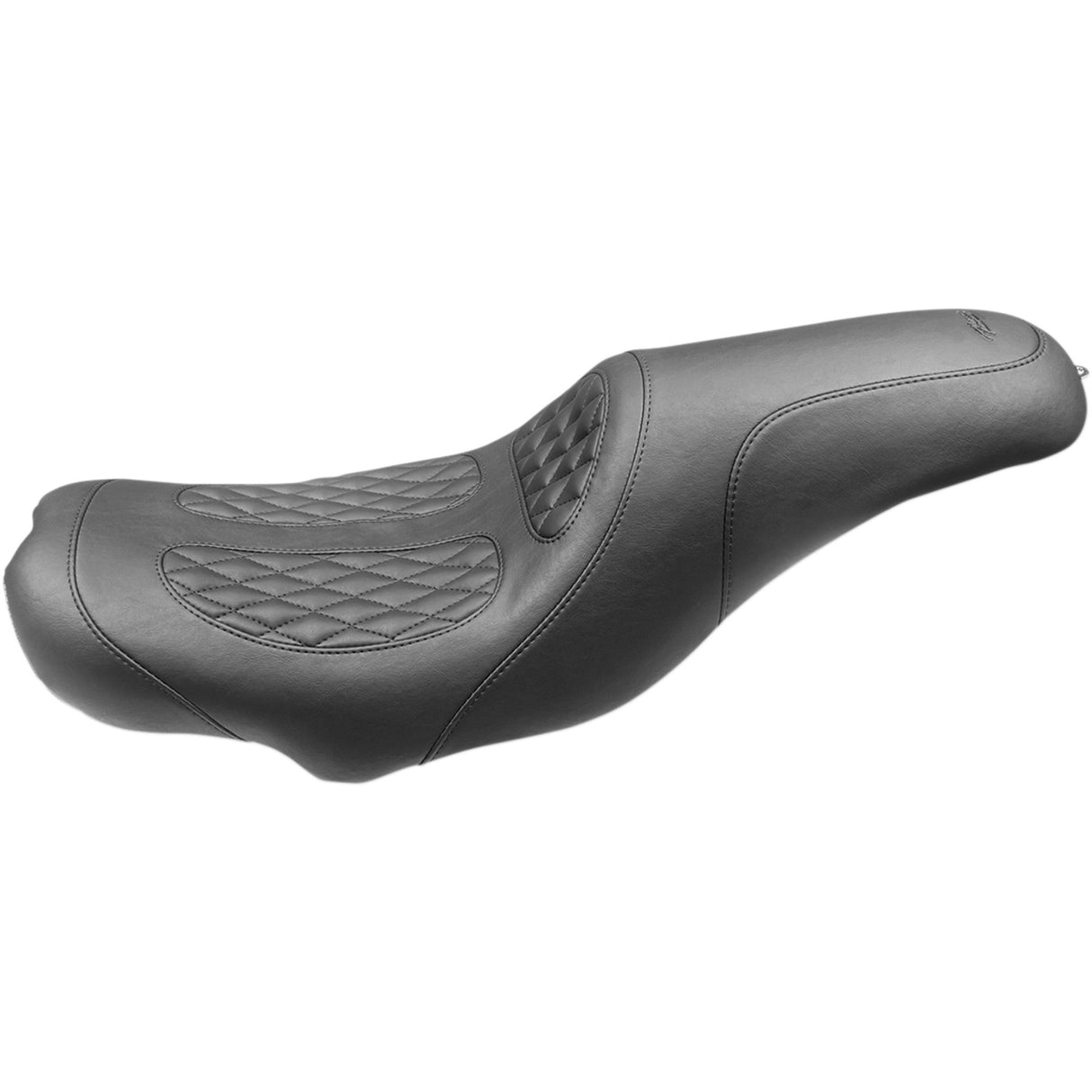 Mustang Dave Perewitz Signature Series Fastback 2-Up Seat Diamond - 75224 For Harley Touring 2008-2025