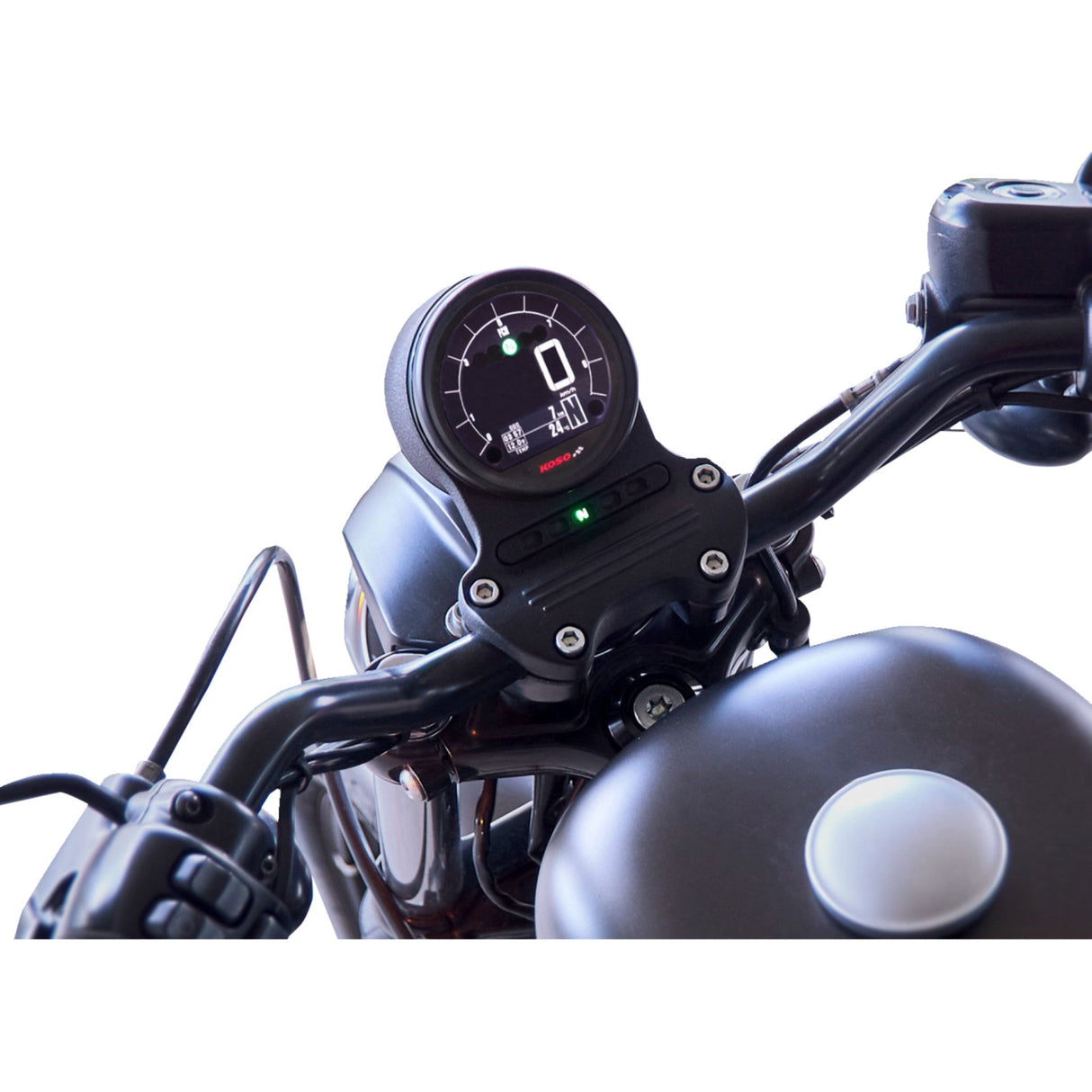 KOSO NORTH AMERICA 2212-0905 BA077400 Multifunction Meter DL-04HD Multifunction Gauge - Black - Harley Davidson®