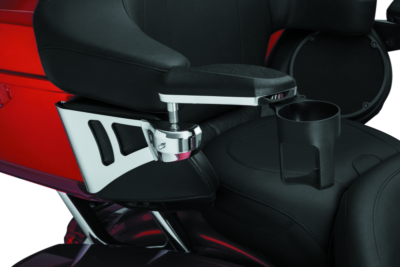 Kuryakyn Passenger Armrests Chrome - 8955 For Harley Touring 2014-2021