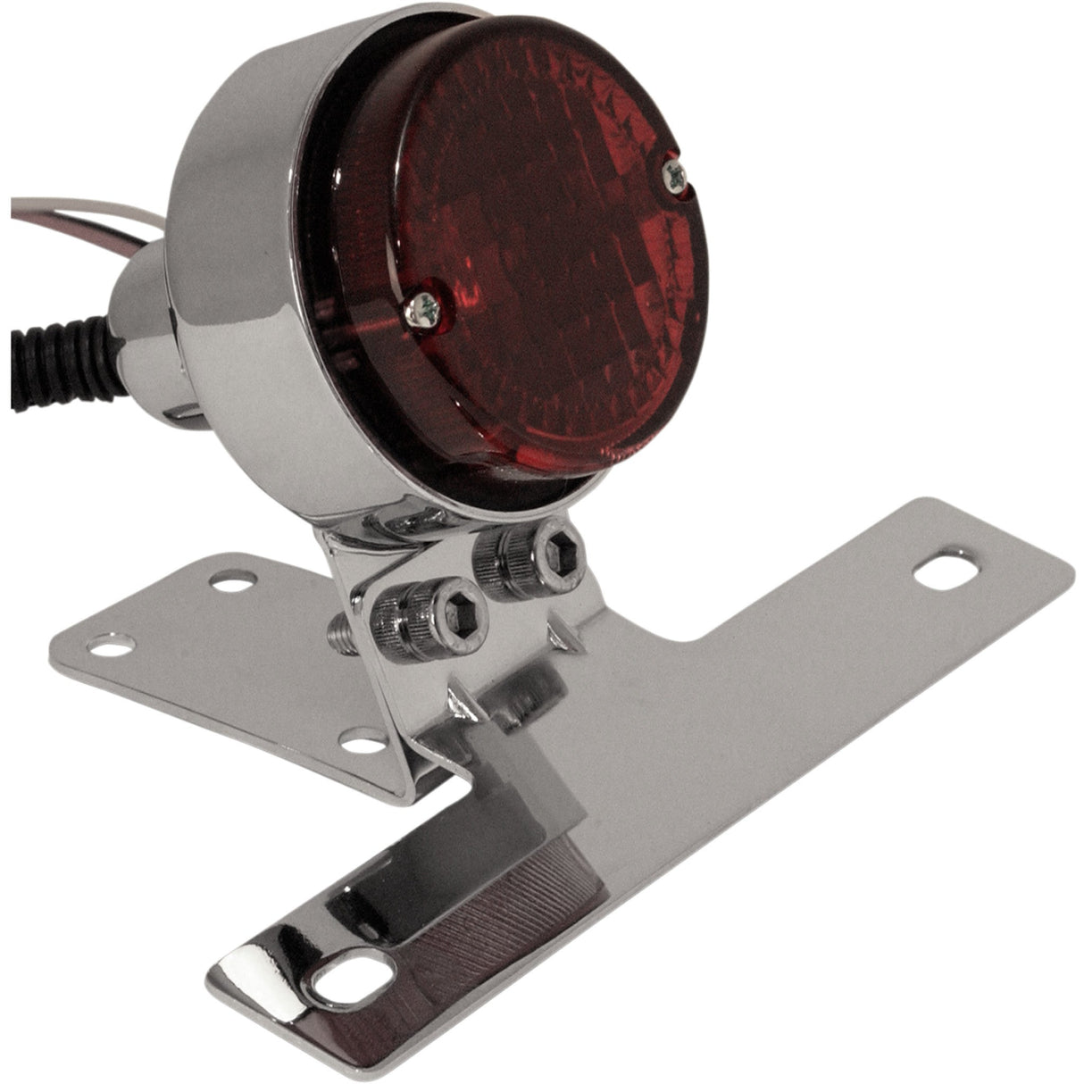 EMGO 2010-1151 62-21514 Classic Taillight with License Plate Mount Taillight/License Plate Mount - Chrome