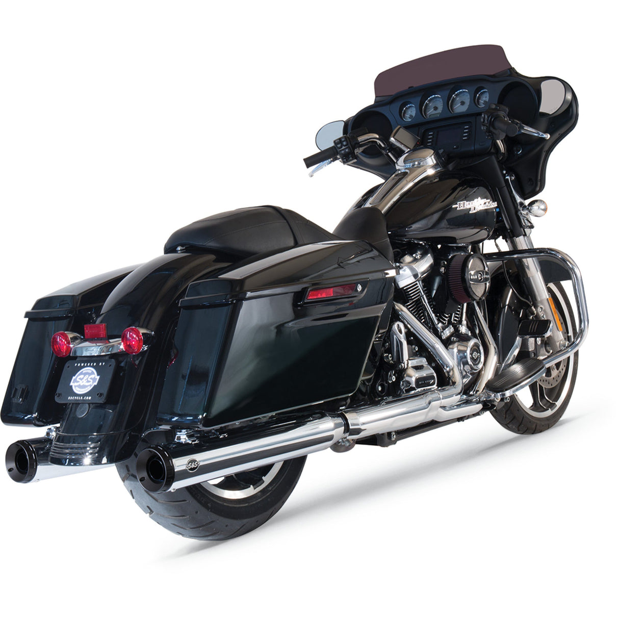 S&S Cycle Grand National Slip-On Mufflers Chrome M8 - 550-0693 For Harley Touring 2017-2026