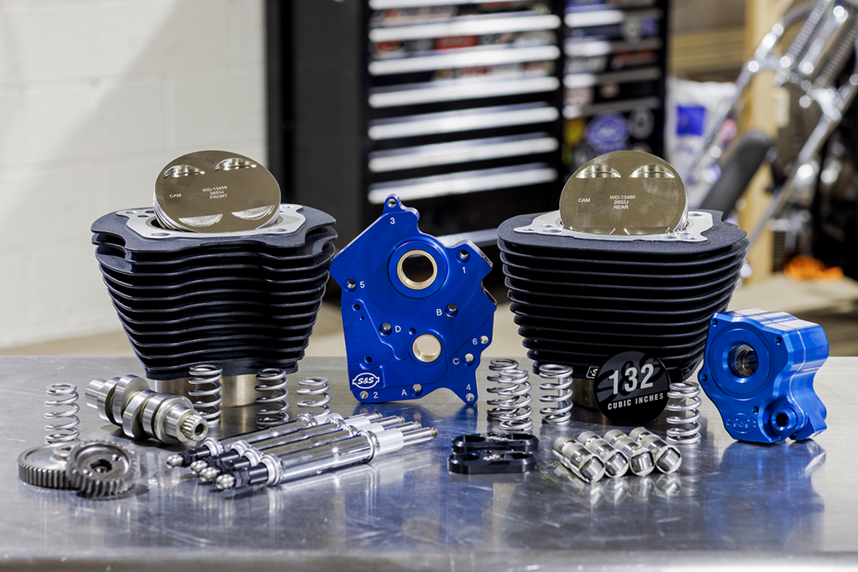 132" Power Package Engine Performance Kit - Gear Drive - Oil Cooled - Non-Highlighted Fins - M8 - 0904-0109