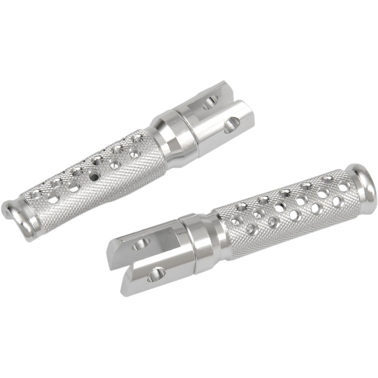 EMGO 1620-0202 50-11211A Slash-Cut Style Footpegs Footpegs - Slash-Cut - Silver
