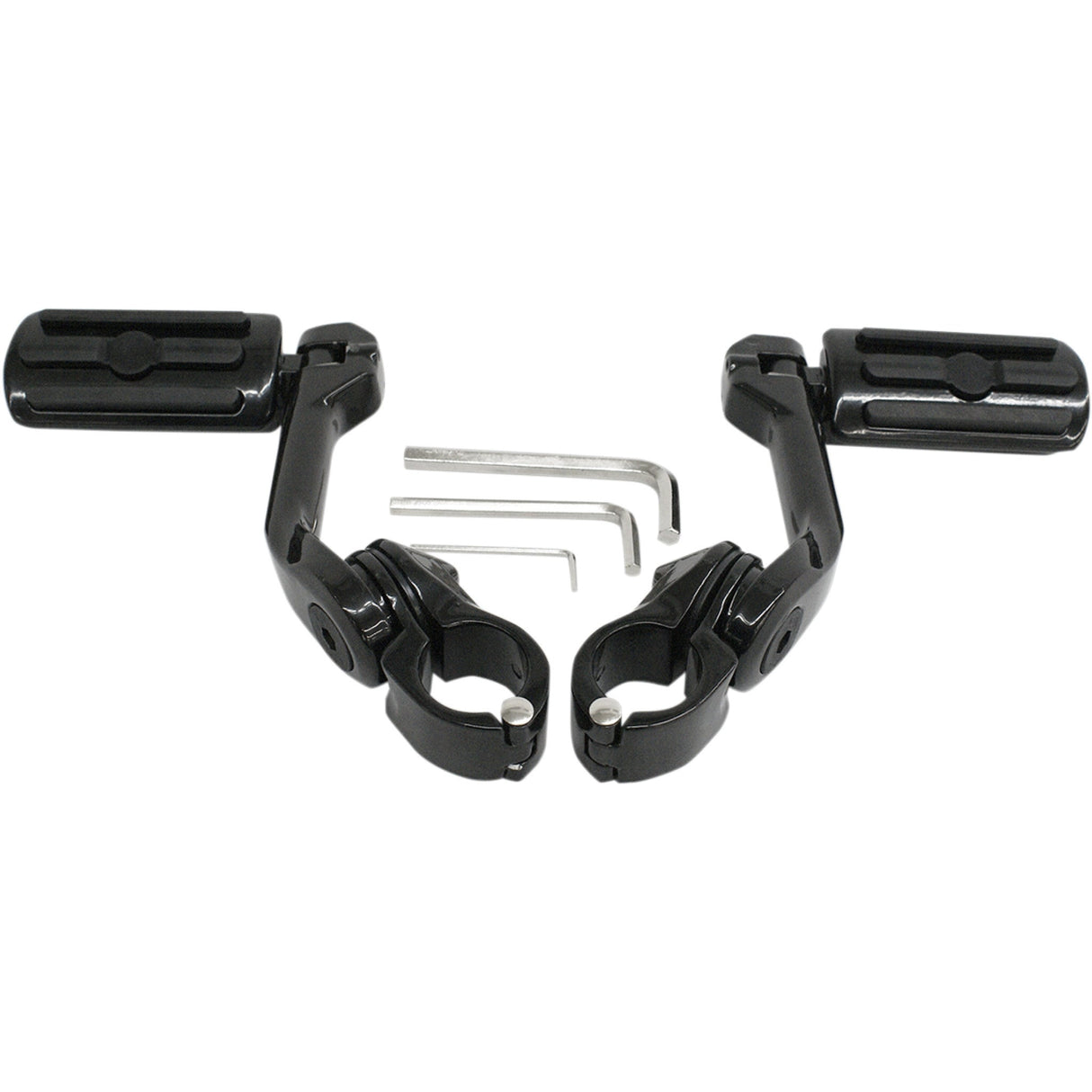 RIVCO PRODUCTS 1624-0321 MV110 Highway Pegs with Mount Set Kit Highway Pegs With Mount - Black
