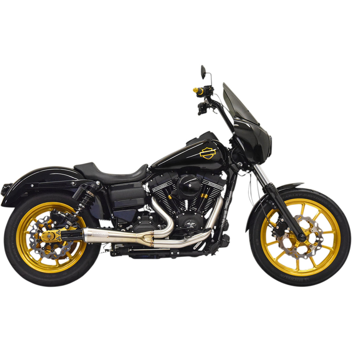 Bassani Xhaust 2-Into-1 Exhaust System - 1D6SS For Harley Dyna 2006-2017