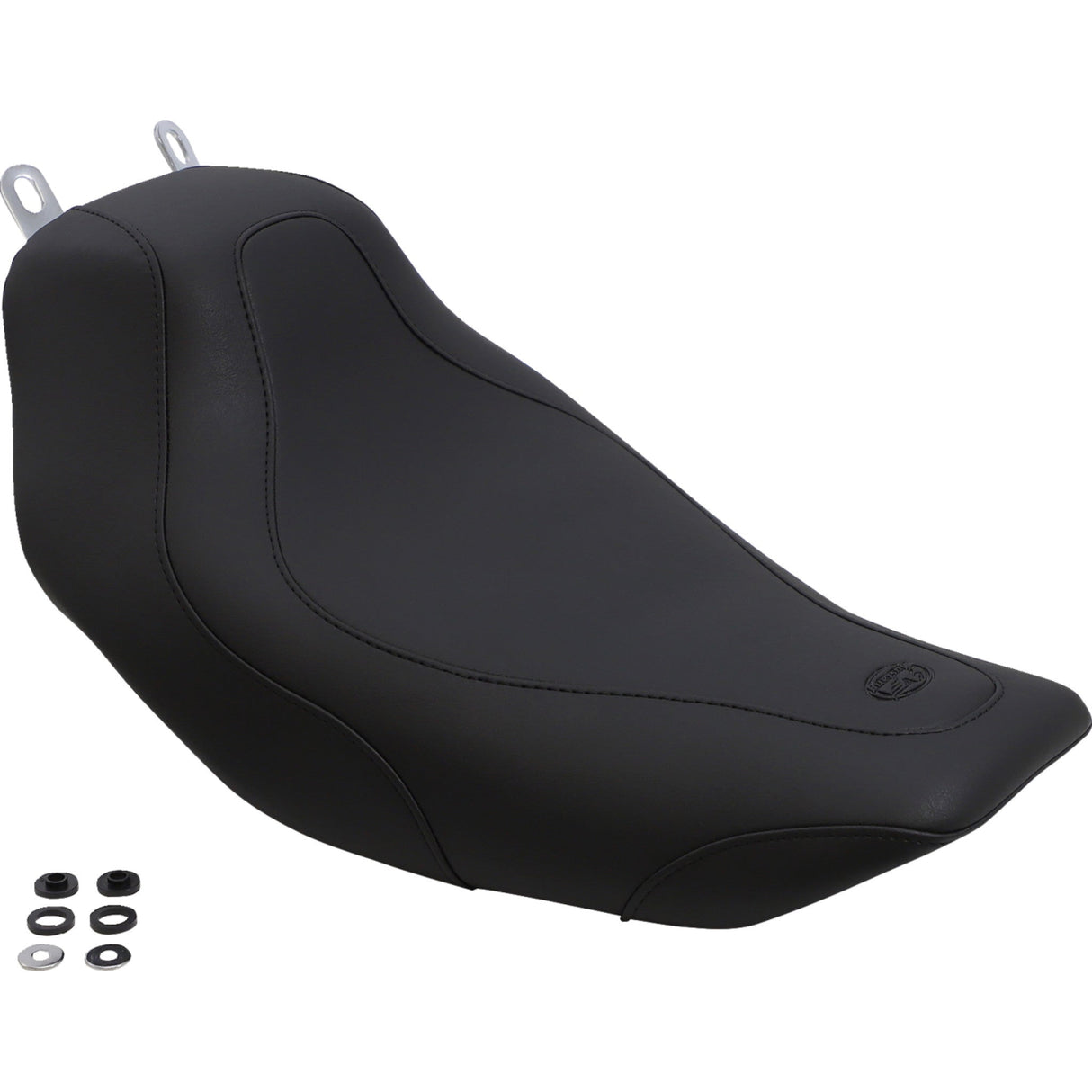 Mustang Tripper™ Solo Seat Without Backrest Stitched Black - 76350 For Harley Touring 1997-2007