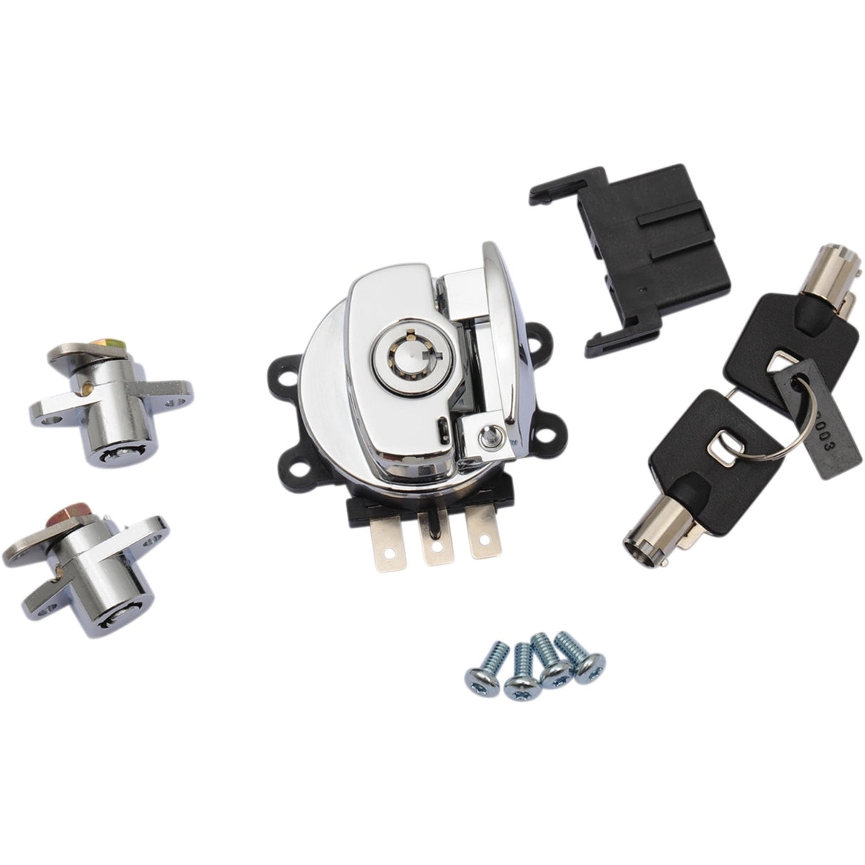 DRAG SPECIALTIES Side Hinge Ignition Switch with Saddlebag Lock