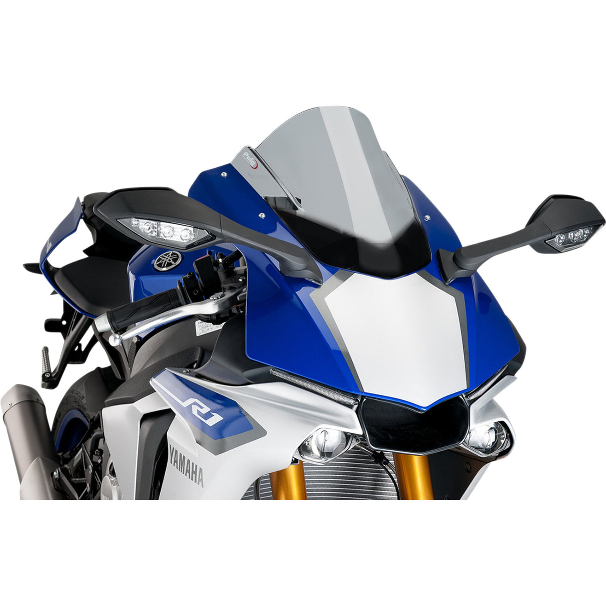 PUIG HI-TECH PARTS 2301-2392 7648H Z-Racing Windscreen Race Windscreen - 13-1/4" - Smoke - YZF-R1