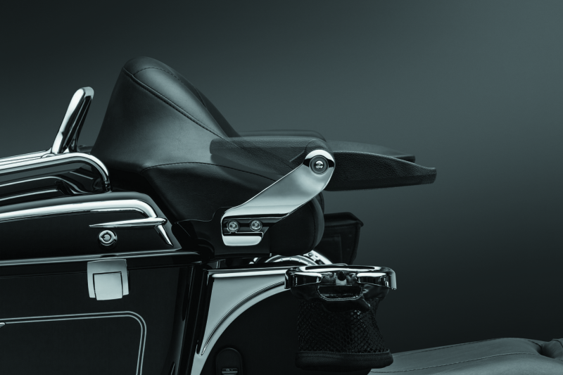 Kuryakyn 8958 Stealth Passenger Armrests 97-13 Touring Models Chrome
