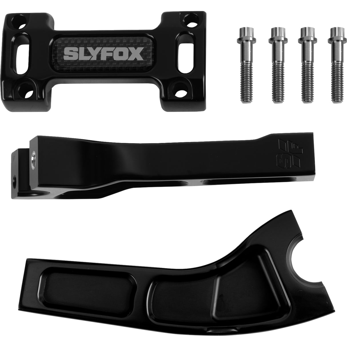 SLYFOX 0602-1529 SF-1002-06-B Handlebar Riser Kit pullback - 1" clamping - 6" rise - black