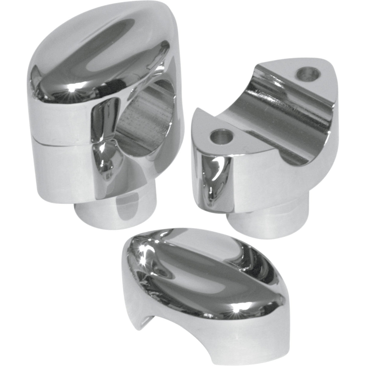 LA CHOPPERS 0602-0471 LA-7401-01 Handlebar Risers for 1" Handlebars Risers - Mohawk - 1-1/2" - Chrome