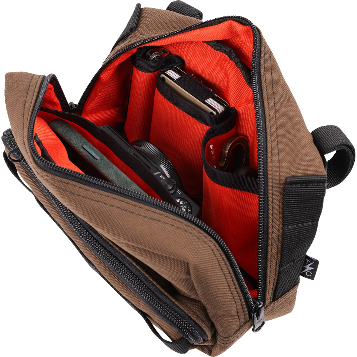 THRASHIN SUPPLY CO. 3510-0200 THB-0009 Handlebar Bag Plus - Brown