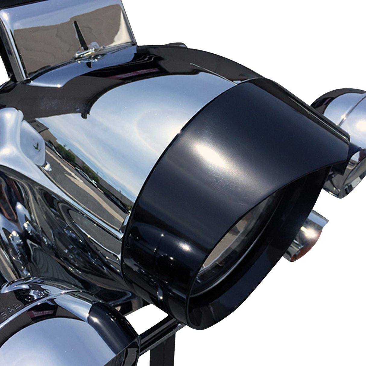HEADWINDS 2001-3059 1-7128VZA Headlight Bezel extended - 7" - raven - black